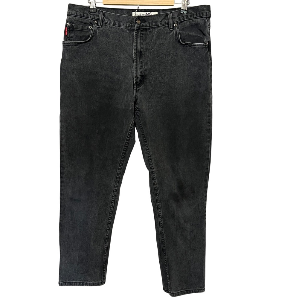 Vtg 90s Bugle Boy Jeans Mens‎ 38x32 Black Denim Pants Relaxed Fit Streetwear
